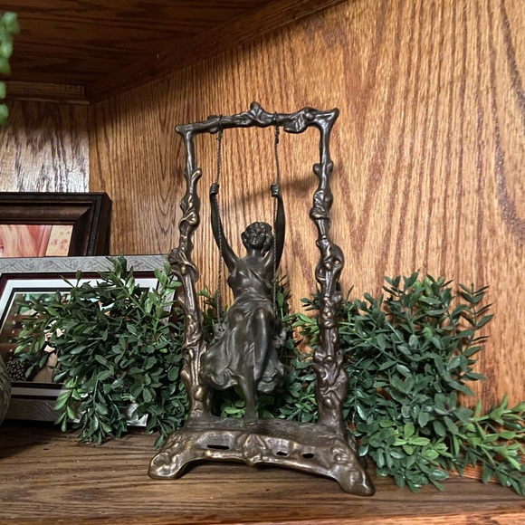 Other - Moreau signed bronze “Girl On A Swing “